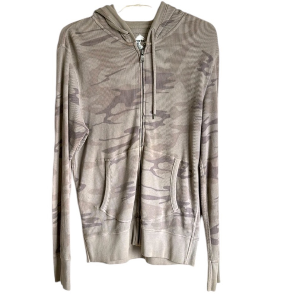 Express camo-print zip hoodie